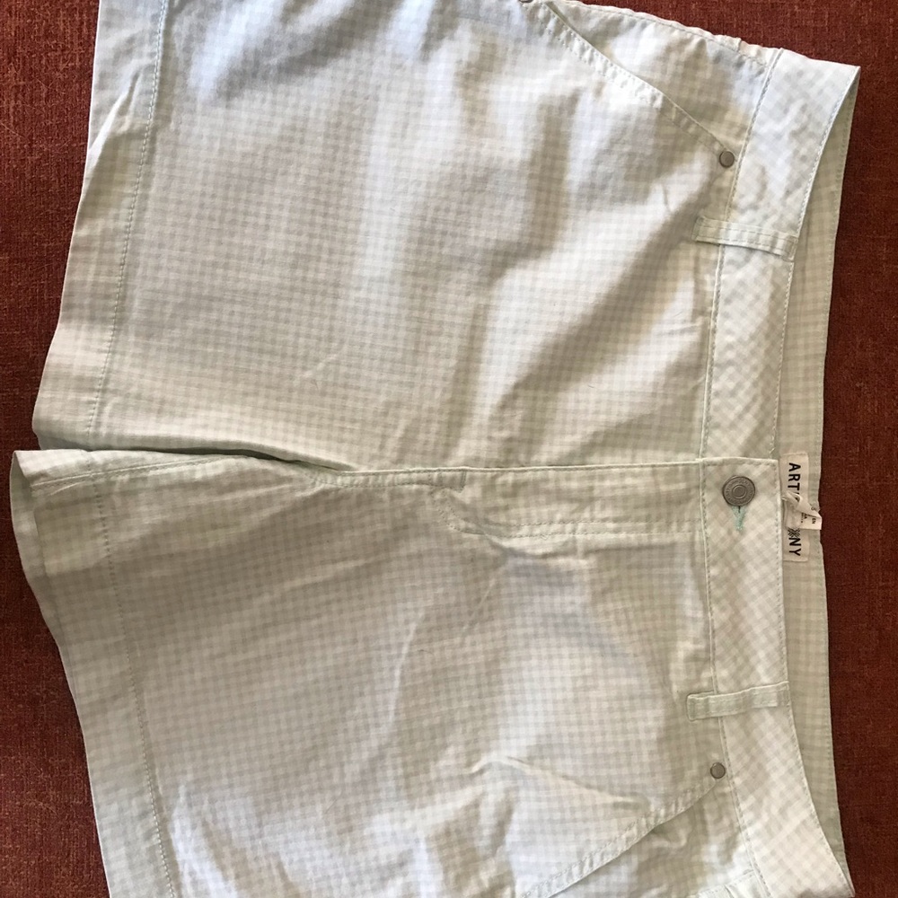 Artisan NY, light green/white checkered, size 16